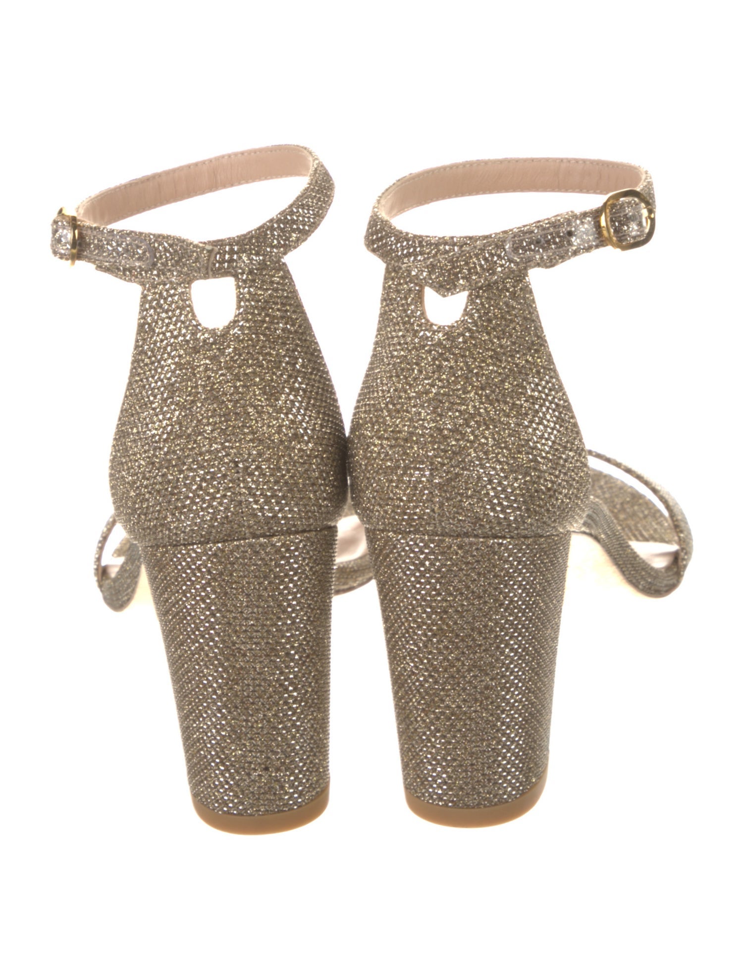 Stuart Weitzman Glitter Glitter Accents Sandals